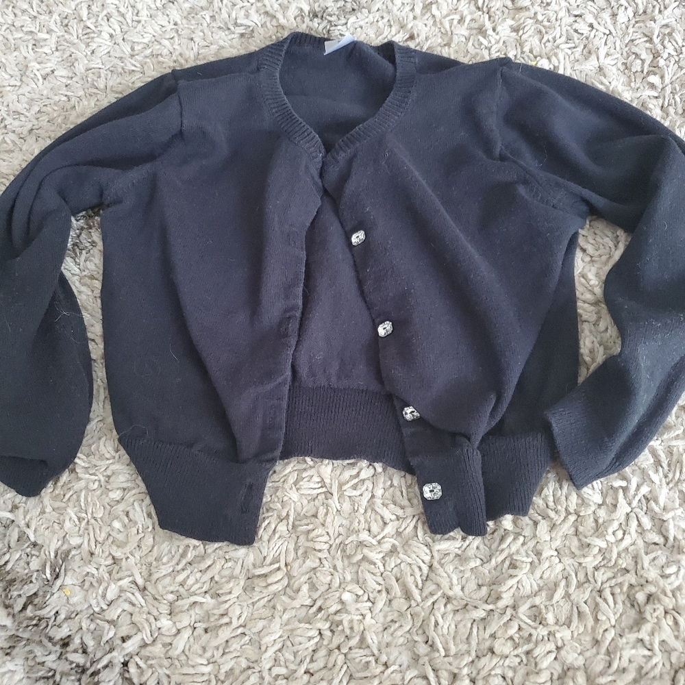 Black cardigan